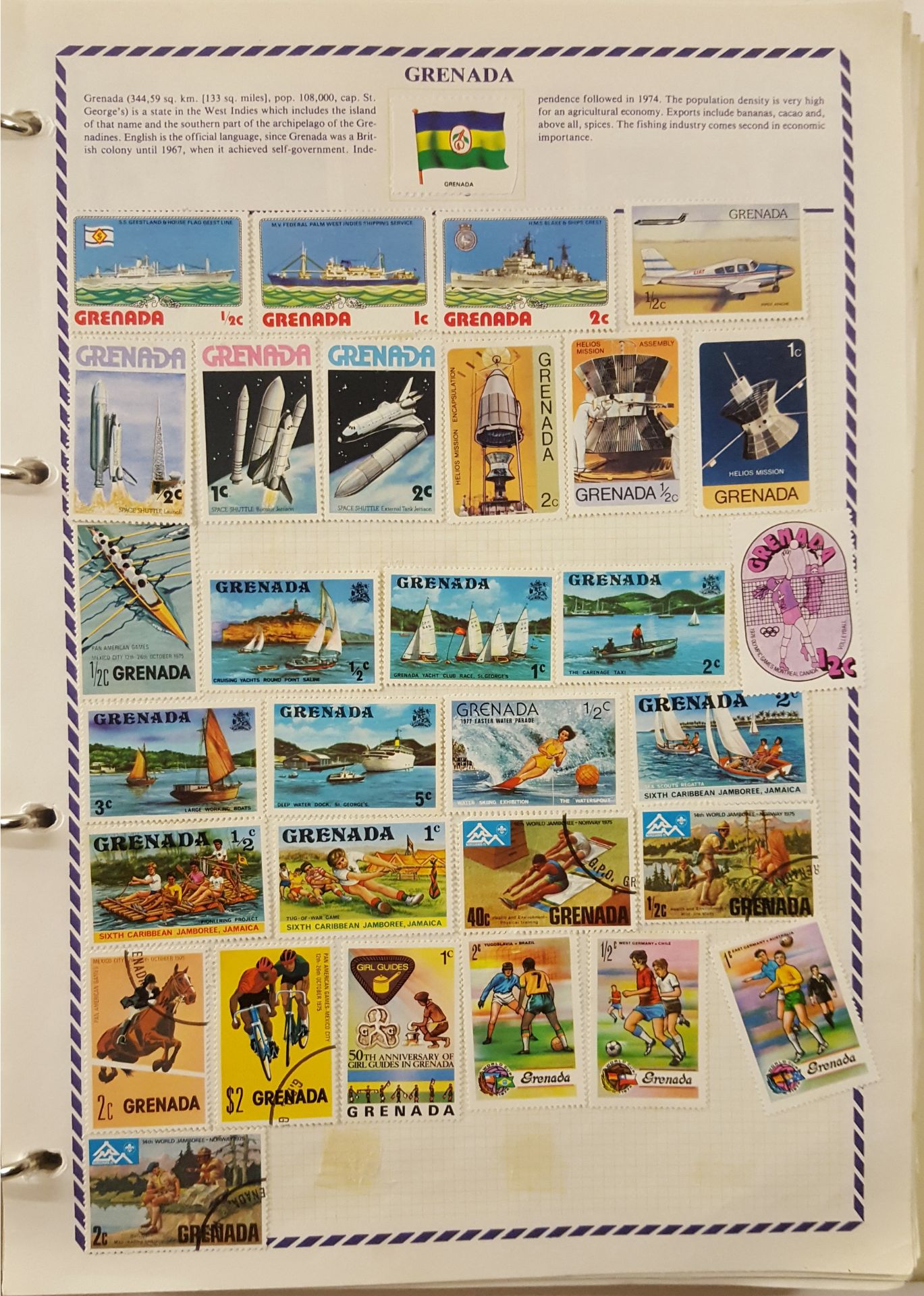 Philatelia Stamp Album Loose Leaf 600 Plus Great Britain Commonwealth & World Stamps - Image 6 of 8