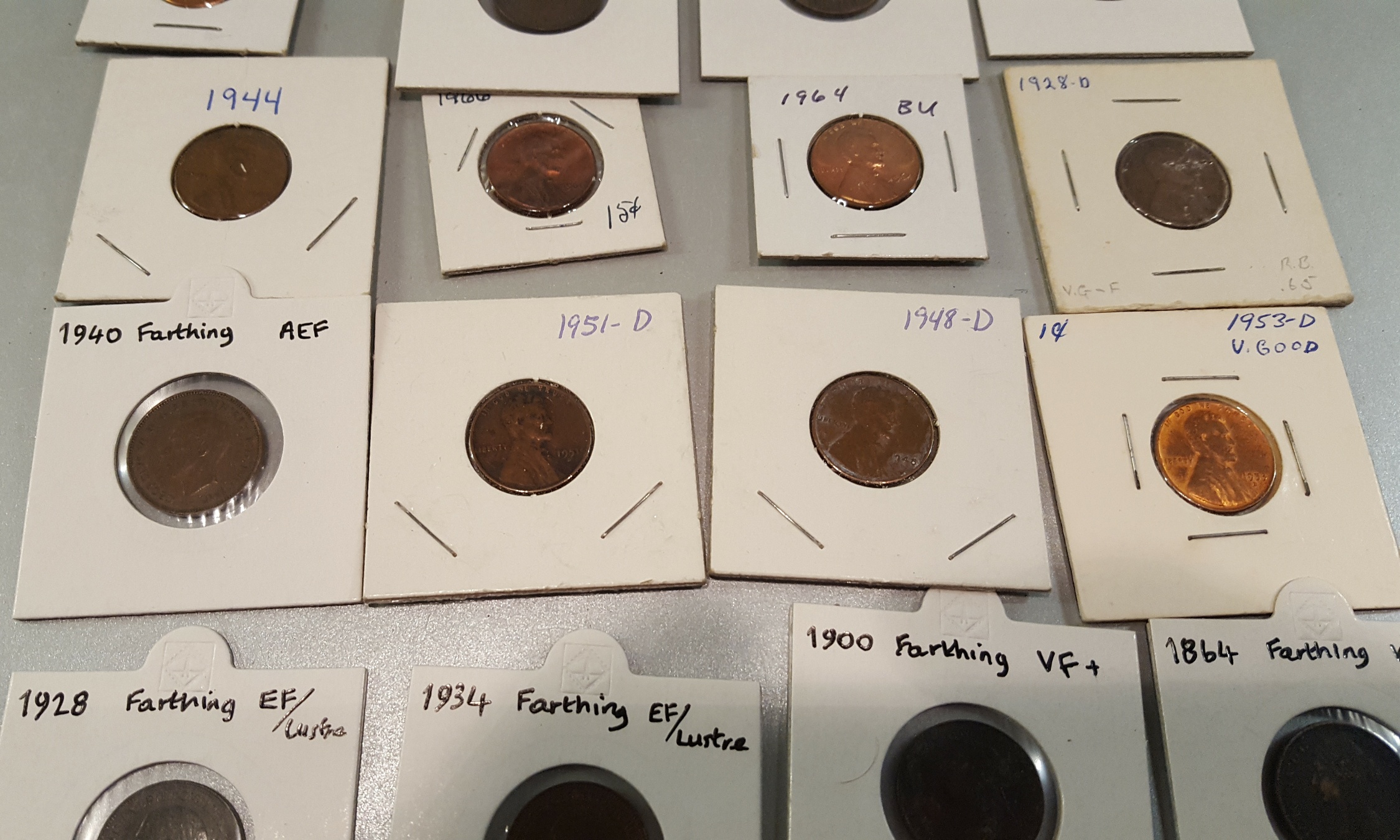 Antique Vintage 17 x Collectable Coins 1790 to 1968 UK & USA - Image 4 of 6