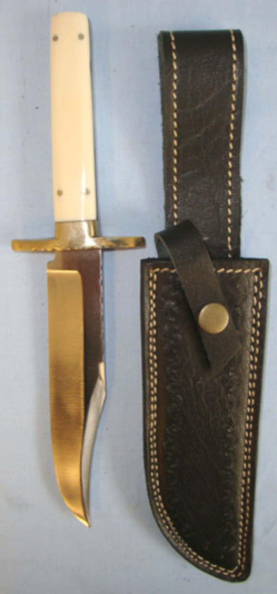 Fred James Sheffield Hand Made 'I*XL Canadian Hunting Knife' Bowie With Etched Blade - Image 2 of 3