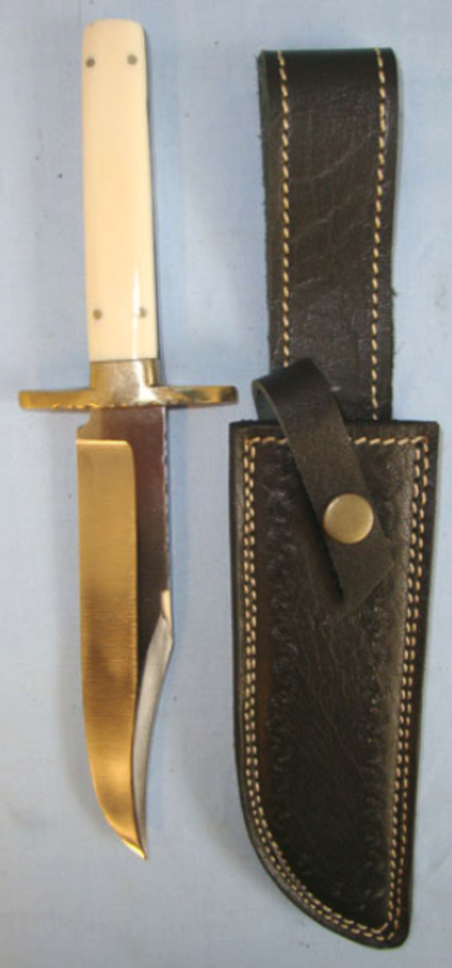 Fred James Sheffield Hand Made 'I*XL Canadian Hunting Knife' Bowie With Etched Blade - Bild 2 aus 3