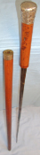 Victorian/ Edwardian Gentleman's Mallaca Sword Stick, Blade With Blued Panels