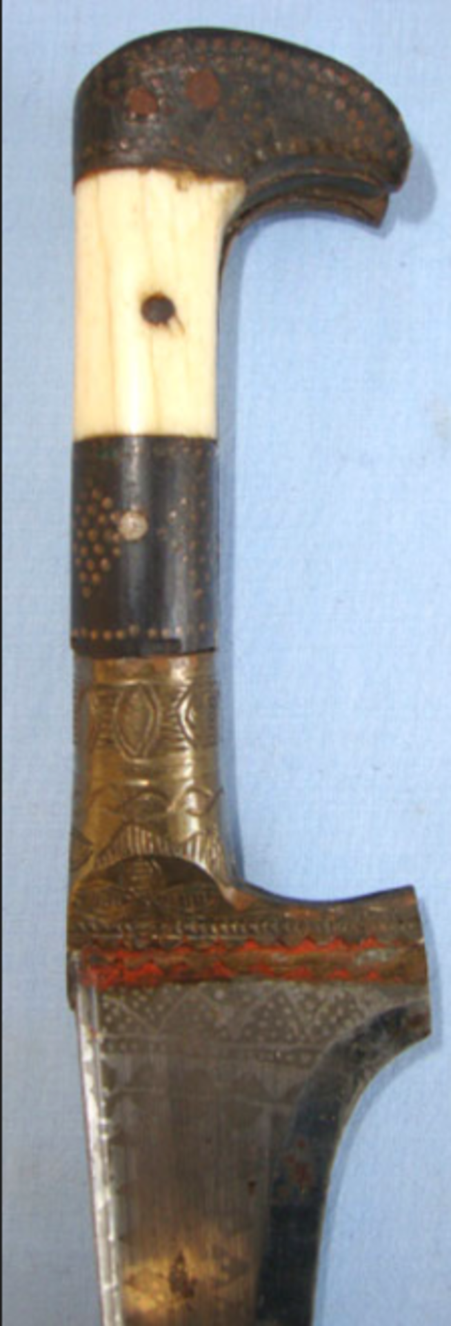 C1860 Victorian Era North West Frontier pesh-kabz / Khyber Armour Piercing Indian / Afghan Knife - Image 2 of 3