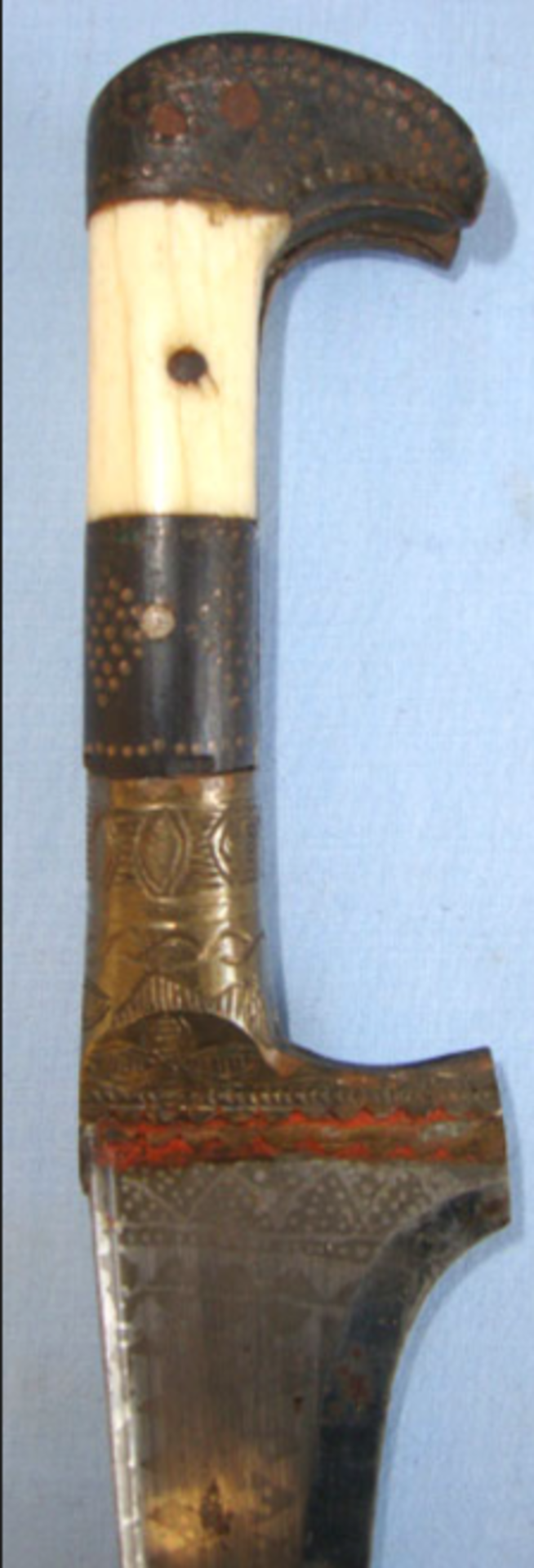 C1860 Victorian Era North West Frontier pesh-kabz / Khyber Armour Piercing Indian / Afghan Knife - Bild 2 aus 3