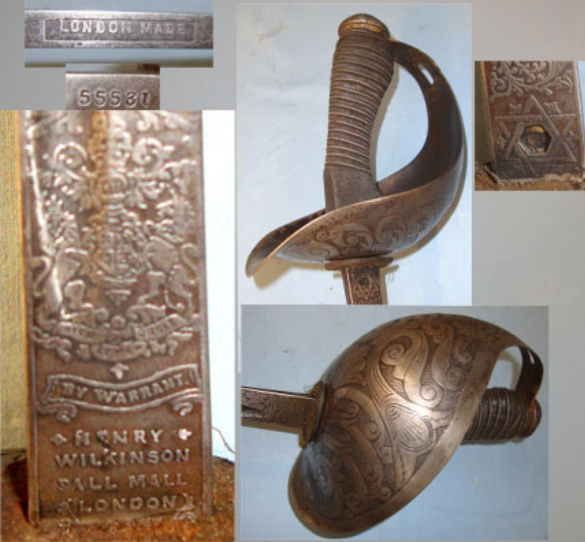 WW1 British Henry Wilkinson Pall Mall London 1912 Pattern Heavy Cavalry Troopers Sword - Image 3 of 3