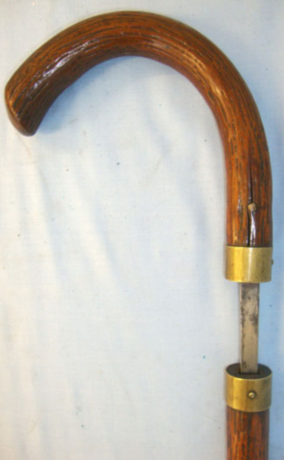 Victorian Customs Officer's Briar Sword Stick By Mole Birmingham.