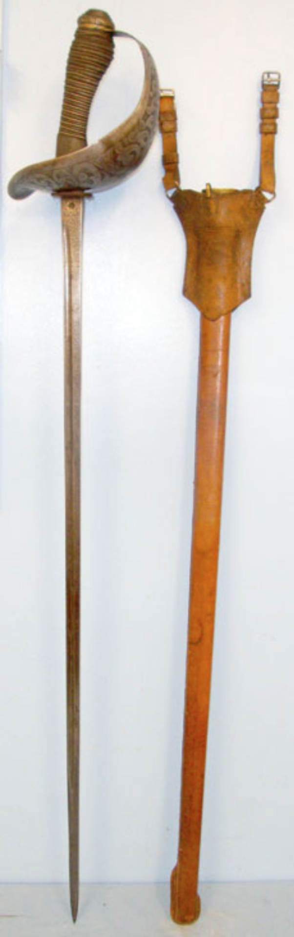 WW1 British Henry Wilkinson Pall Mall London 1912 Pattern Heavy Cavalry Troopers Sword - Image 2 of 3