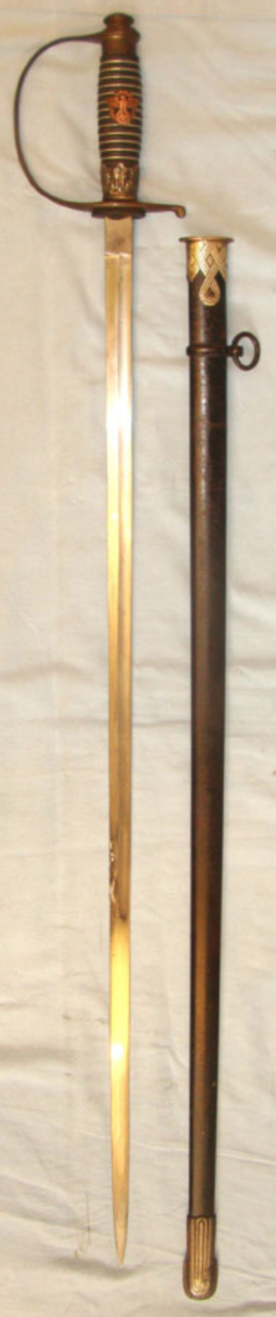 Original WW2 Era Nazi German Police Officer Rank Sword By Alcoso (Alex Coppel), Solingen