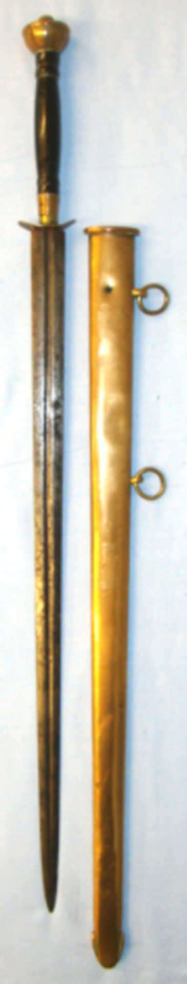 Original Georgian Napoleonic Wars Era British Naval Midshipman's Fighting Dirk With Long Rapier