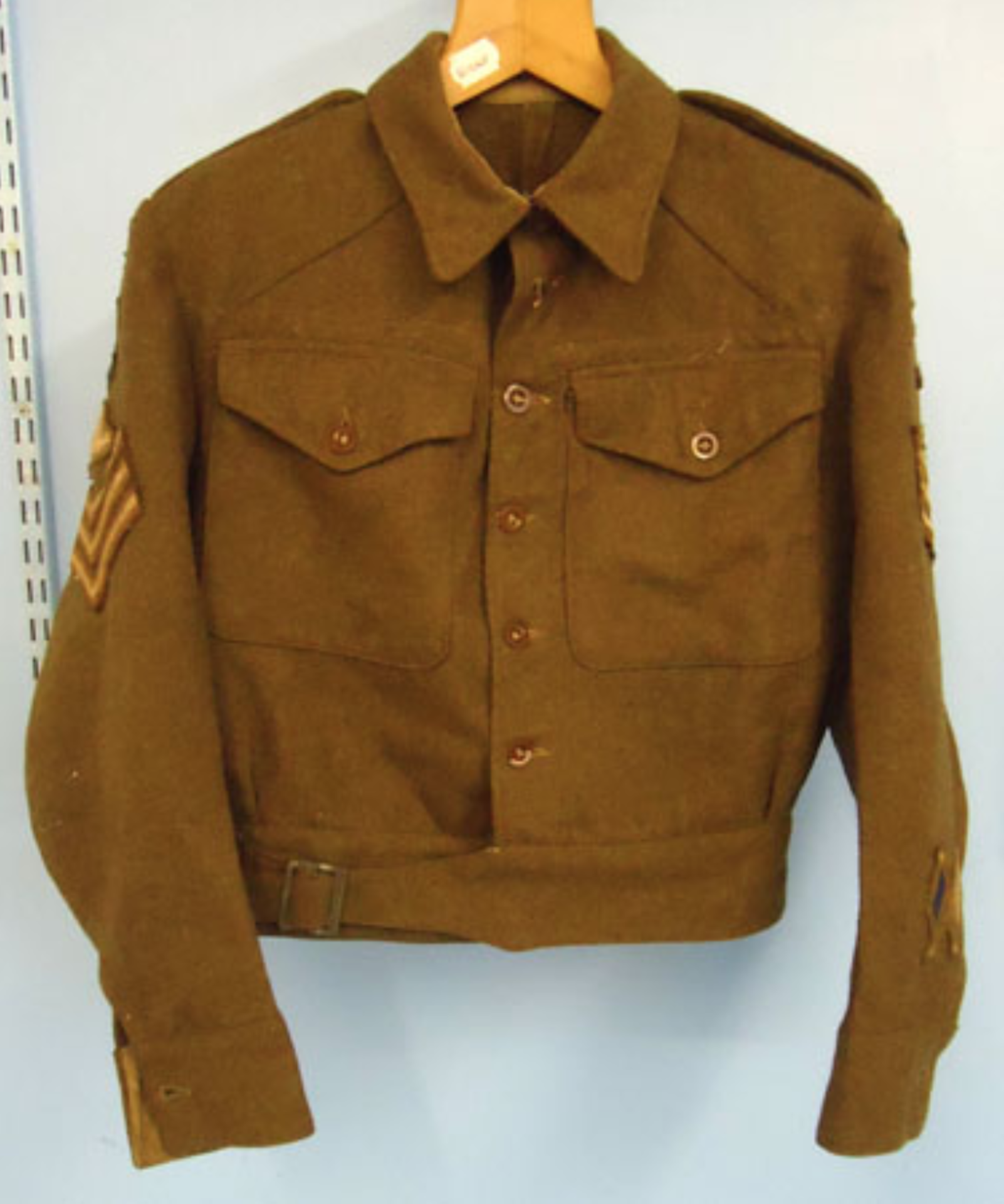 British WW2 1943 Dated Battledress To A Sergeant In The Royal Artillery - Image 2 of 3