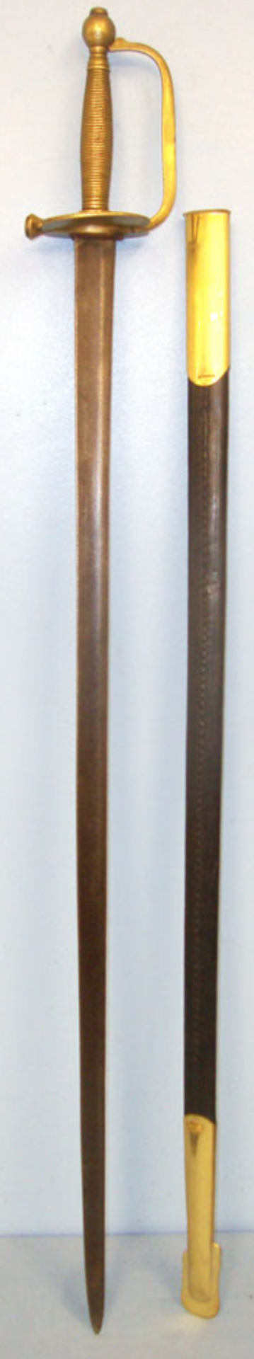 American Civil War Era Model 1840 NCO's Sword With Scabbard - Bild 2 aus 3