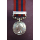 India General Service Medal With Jowaki 1877-8 Clasp To Nicholas Roads
