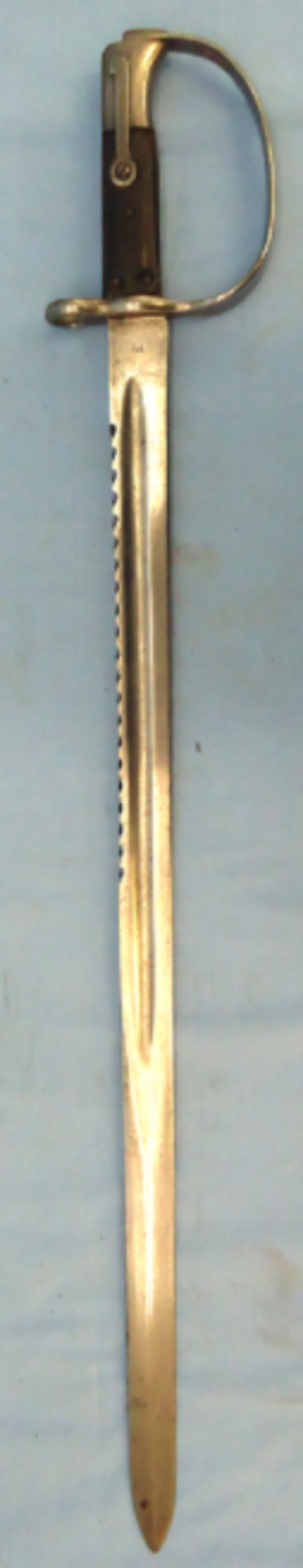 British Martini Henry Pattern 1879 Artillery Sawback Bayonet.