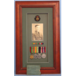 Framed Group Of Medals To A New Zealand Airman