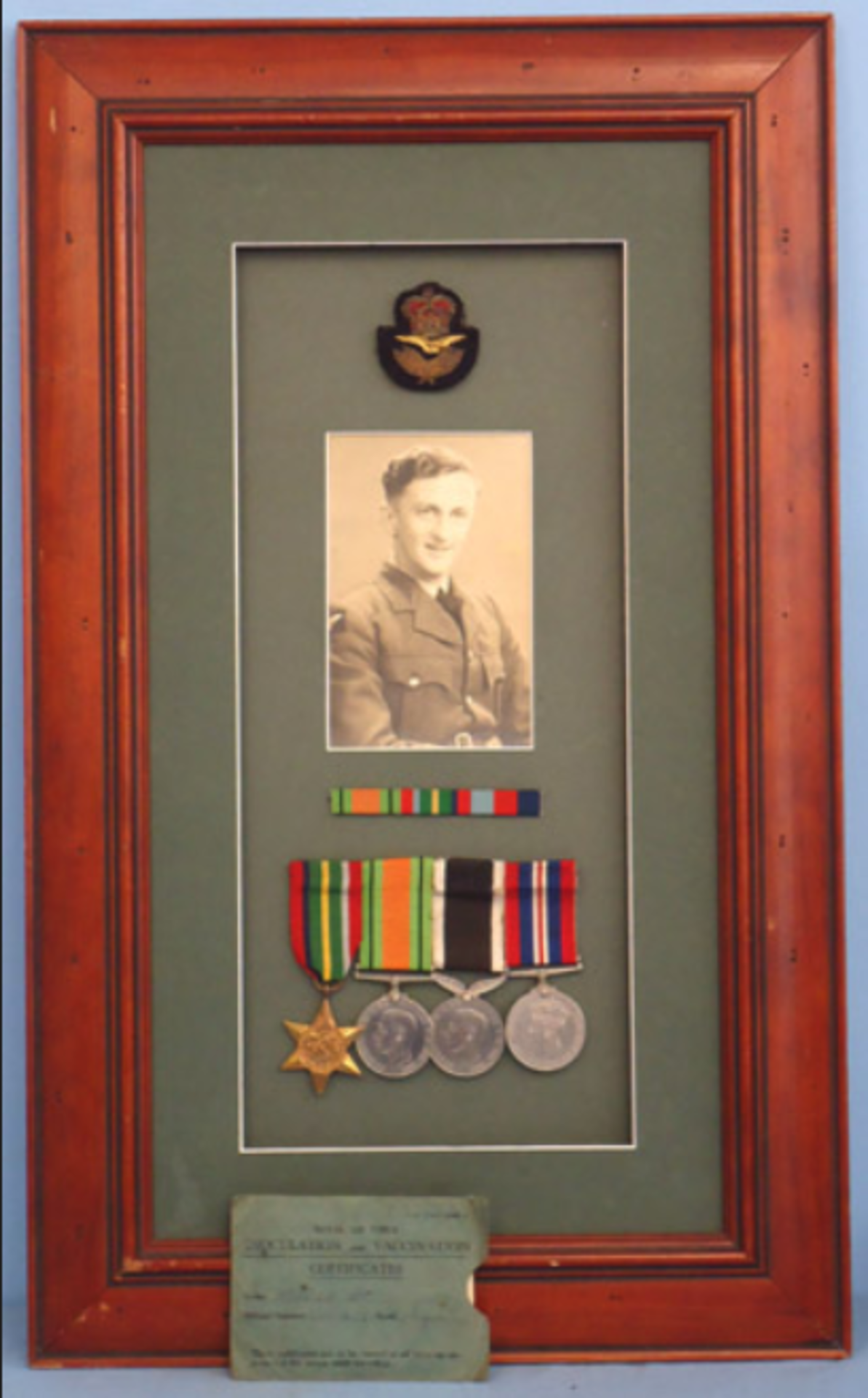 Framed Group Of Medals To A New Zealand Airman