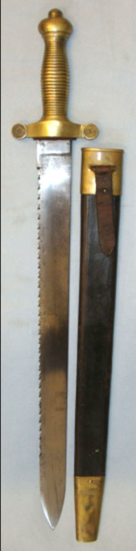Swiss Model 1842-75 Sapper & Pioneer's Gladius Saw Back Short Sword / Side Arm - Image 3 of 3