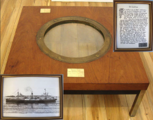 SS Catilian Porthole Rim Recovered From Scapa Flow With Porthole Glass From SMS Kronprinz Wilhelm