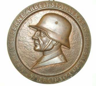 Original, Cast Bronze, Nazi Era 1935-1936 Dated Kochs Adlern A H Maschinen Werke Plaque