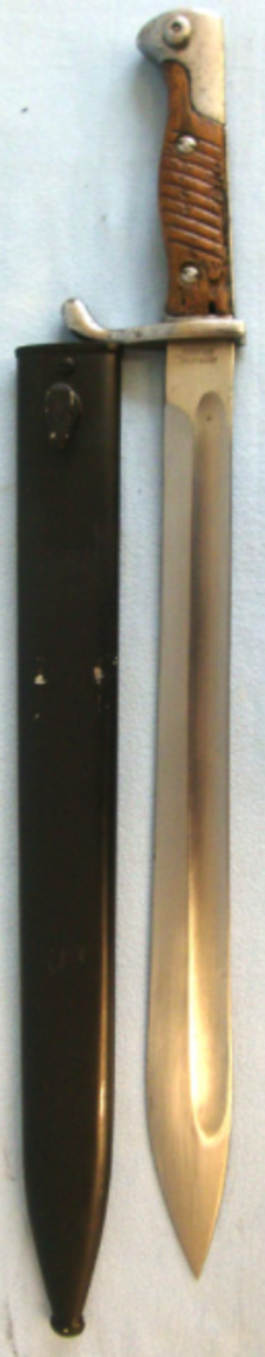 German Model 1898/05 G98 Mauser 'Butcher' Bayonet By Joint Makers Henckels & Anker-Werke - Image 2 of 3