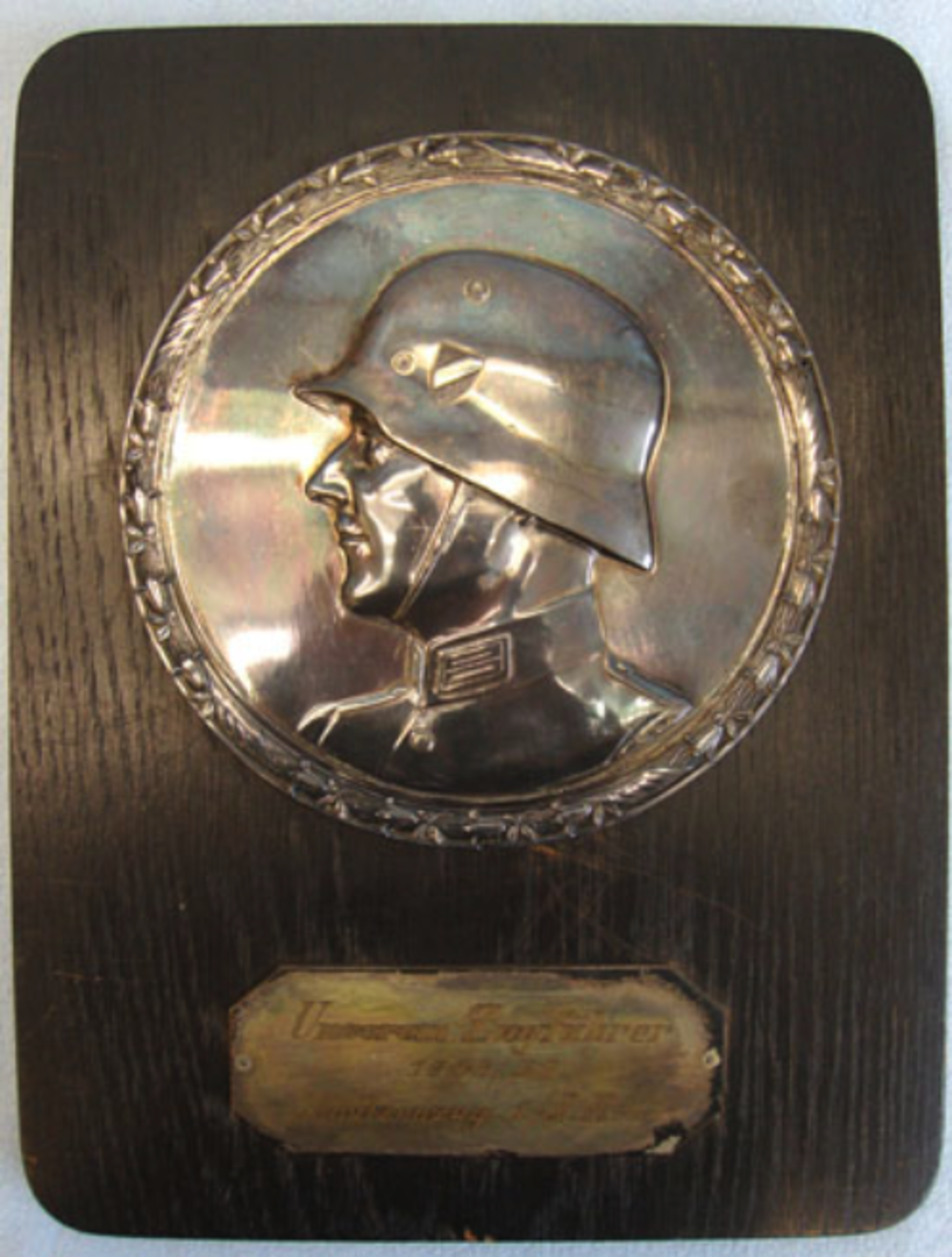 Pre WW2 German Nazi Era 1935-36 Commemorative Wall Plaque To 'Unserem Zugfuhrer' (Our Leader).