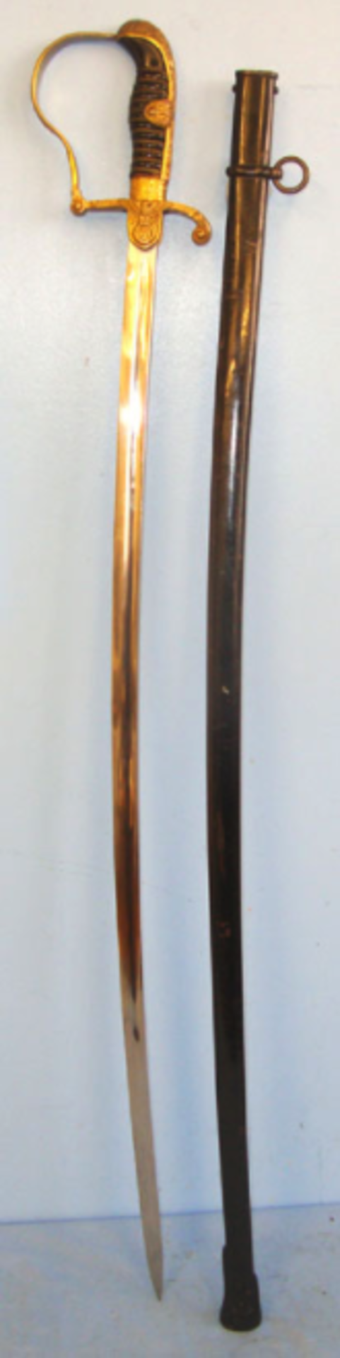 WW2 Era Nazi German Weyersberg Kirschbaum & Cie Solingen (WKC) German Army Officer's Sword - Image 2 of 3