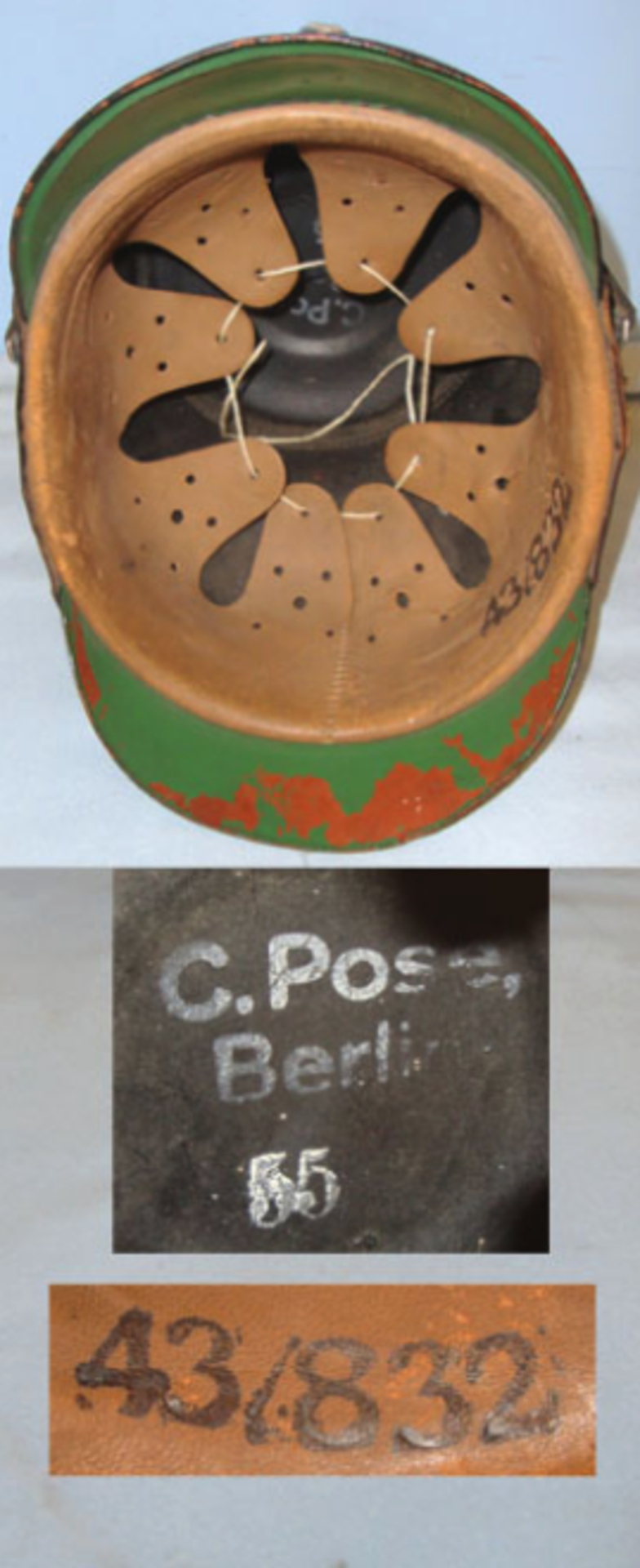 Nazi German / WW2 Era, City Police Shako By G.Posse Berlin. - Image 2 of 3