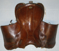 1936 German Military Leather Cavalry Saddle.