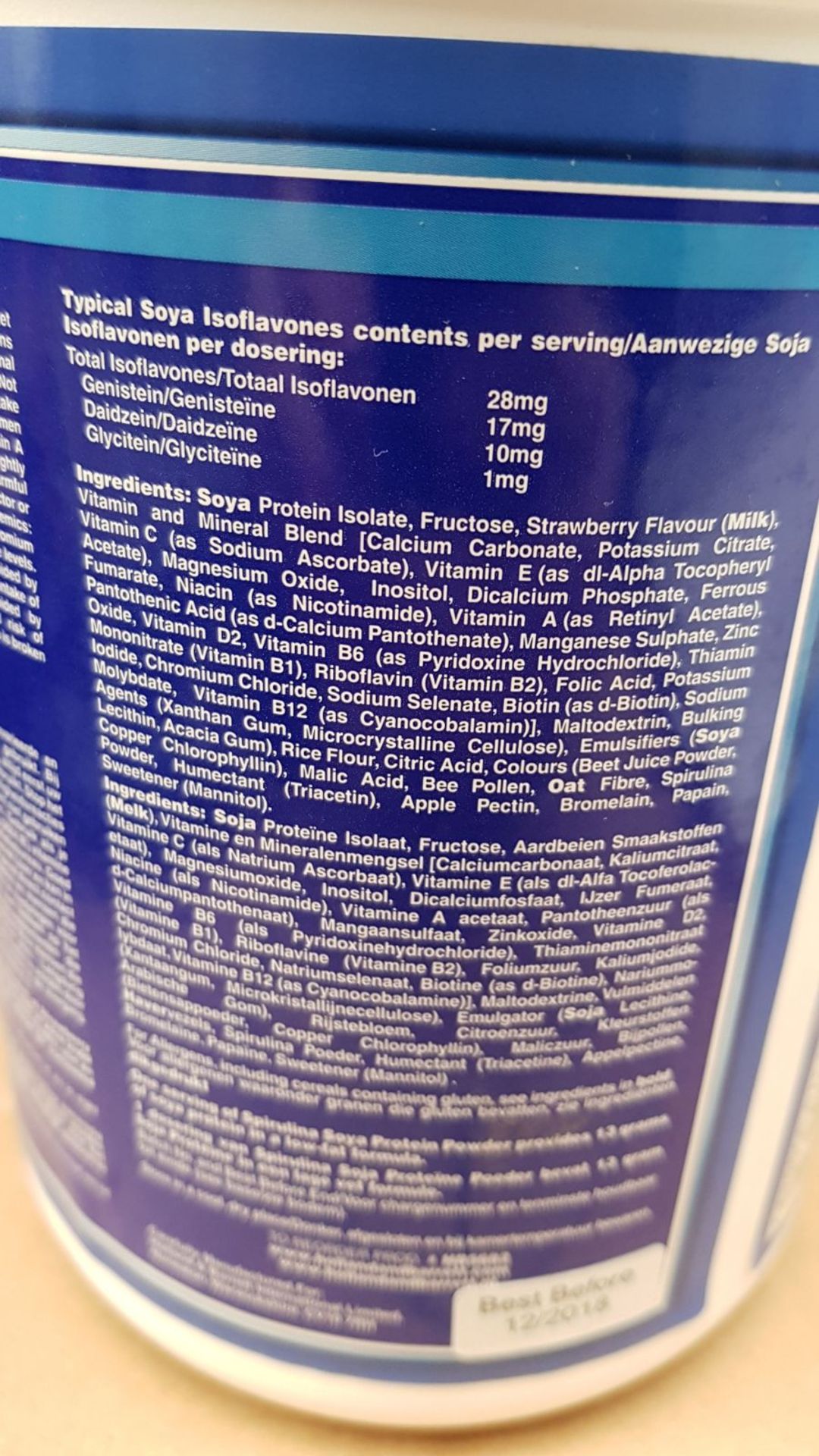 40 x NEW & SEALED 907G Tubs of Nature's Garden Spirulina - Soya Protein Powder. Makes delicious - Image 4 of 10