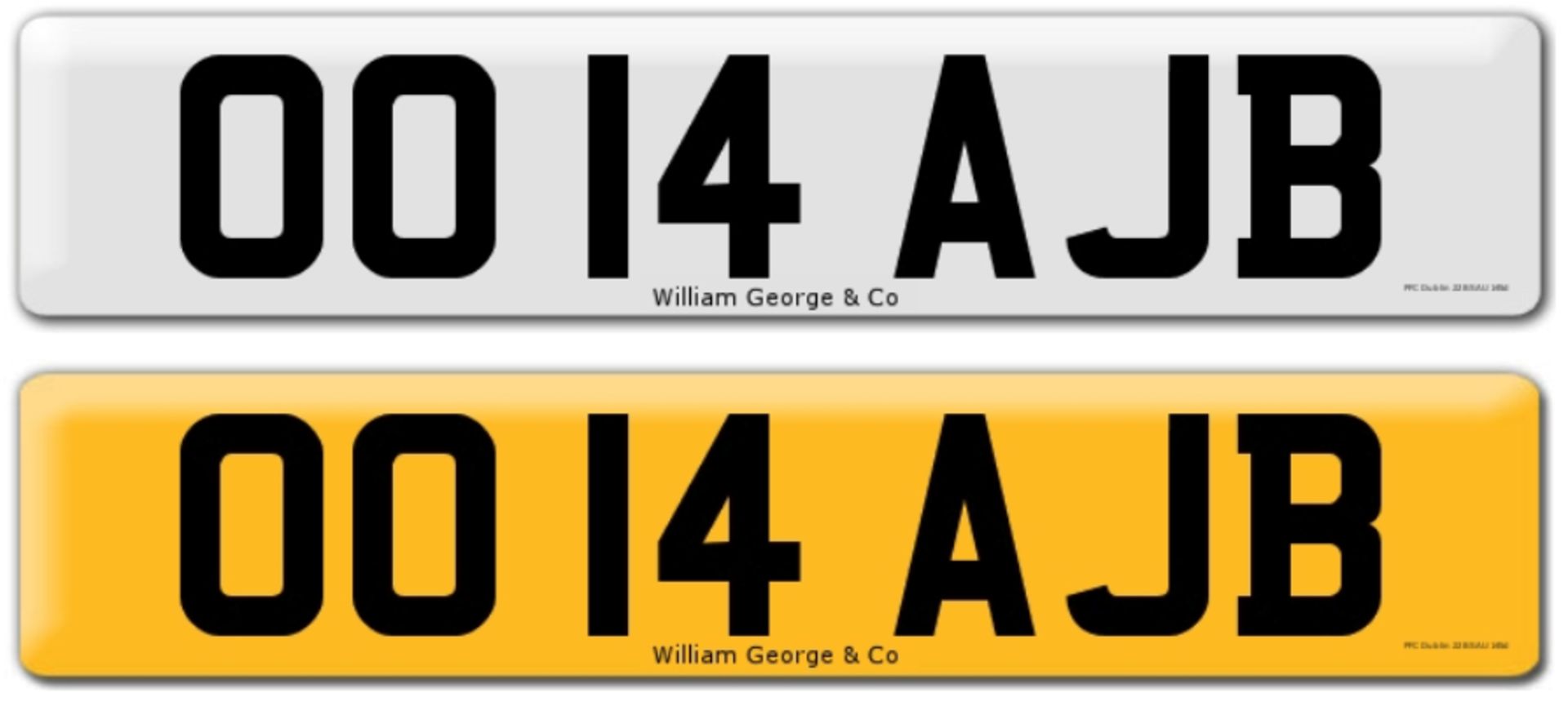 Registration on DVLA retention certificate, ready to transfer OO 14 AJB This number plate /