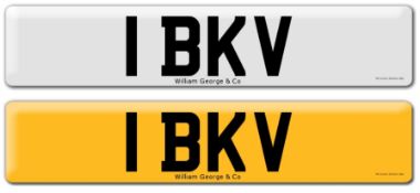 Registration on DVLA retention certificate, ready to transfer 1 BKV This number plate / registration