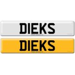 Registration on DVLA retention certificate, ready to transfer D1EKS, This number plate /