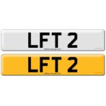 Registration on DVLA retention certificate, ready to transfer LFT 2, This number plate /