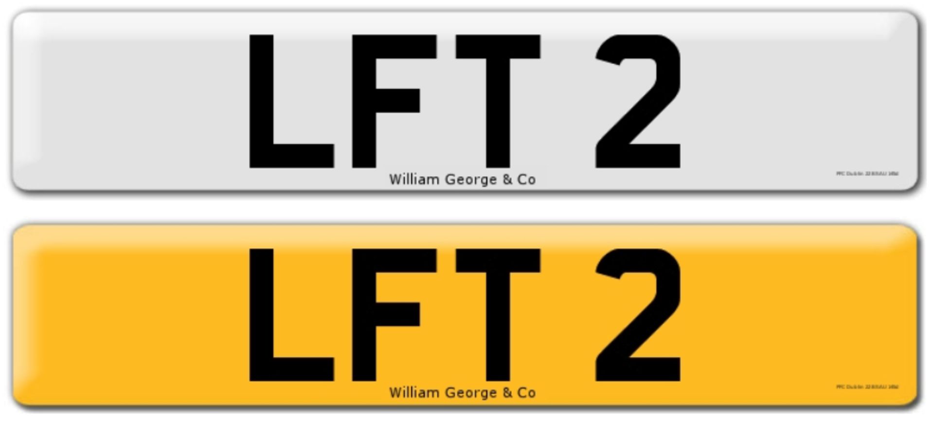 Registration on DVLA retention certificate, ready to transfer LFT 2, This number plate /