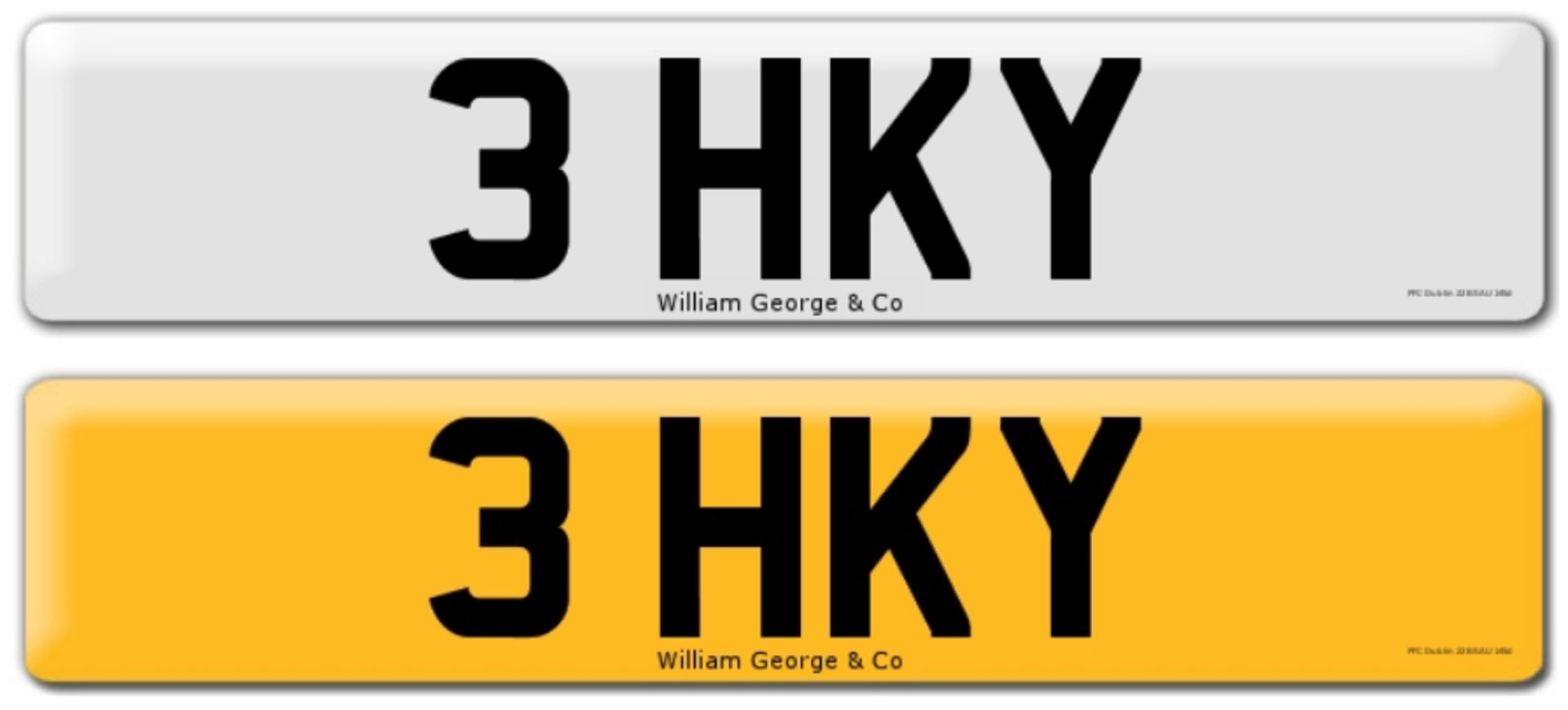 Registration on DVLA retention certificate, ready to transfer 3 HKY, This number plate /