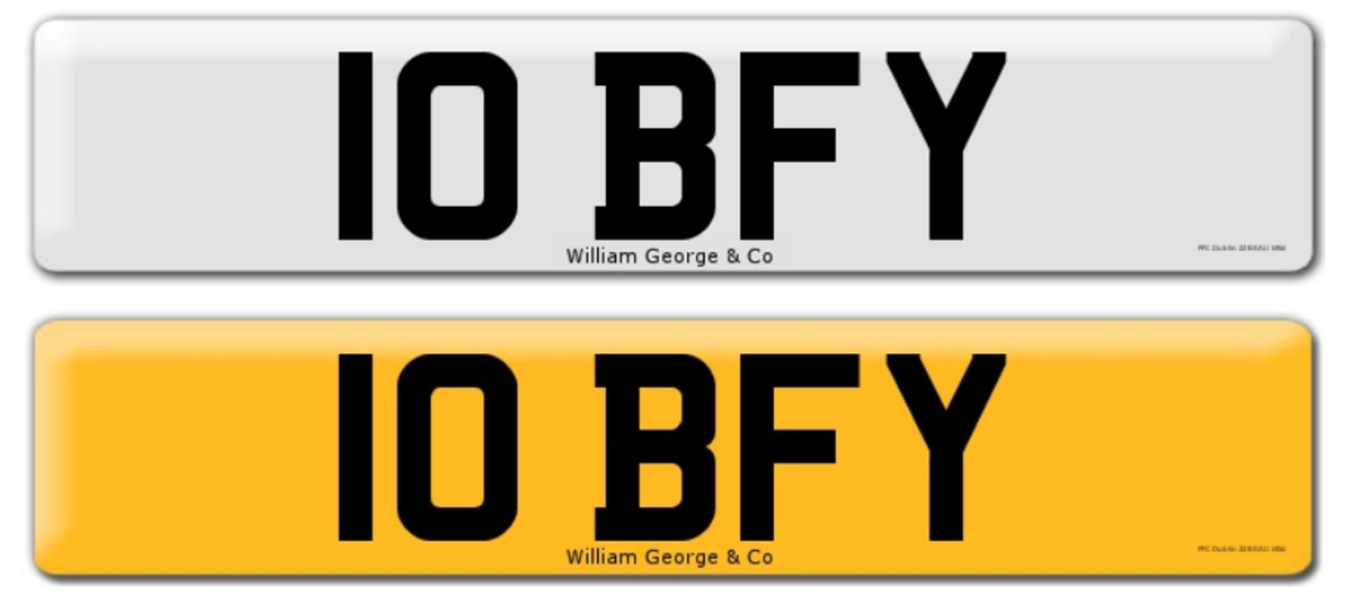 Registration on DVLA retention certificate, ready to transfer 10 BFY, This number plate /