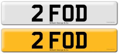 Registration on DVLA retention certificate, ready to transfer 2 FOD, This number plate /