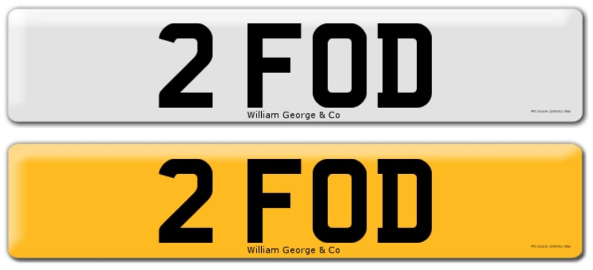 Registration on DVLA retention certificate, ready to transfer 2 FOD, This number plate /