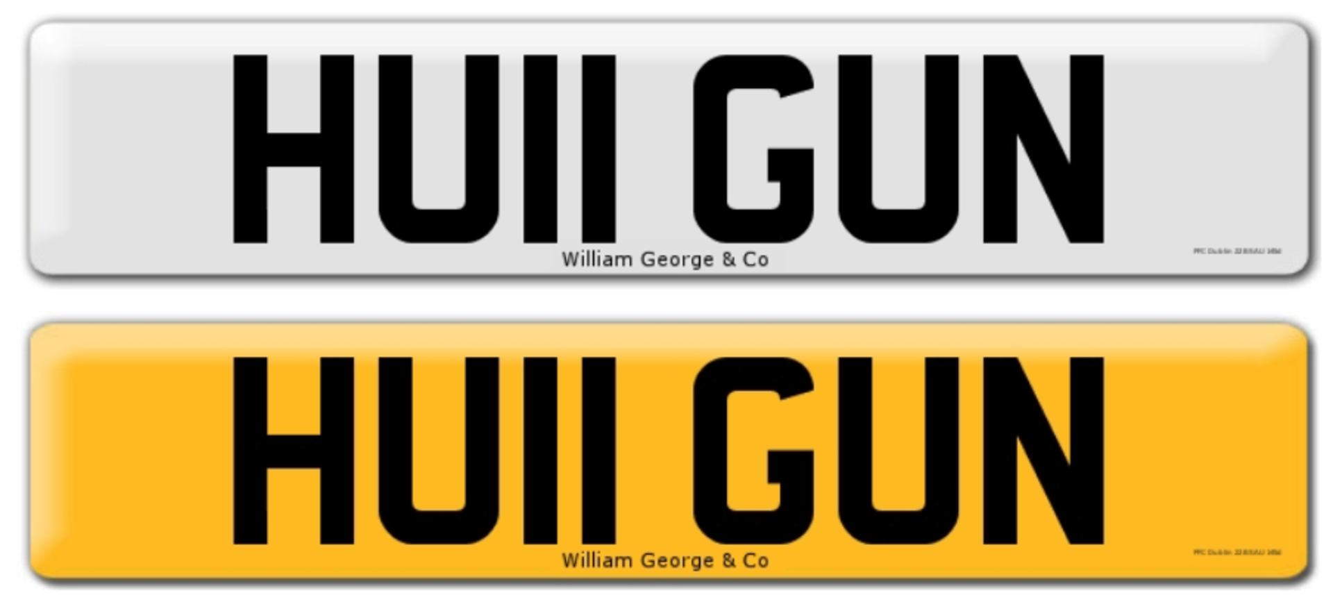 Registration on DVLA retention certificate, ready to transfer HU11 GUN, This number plate /