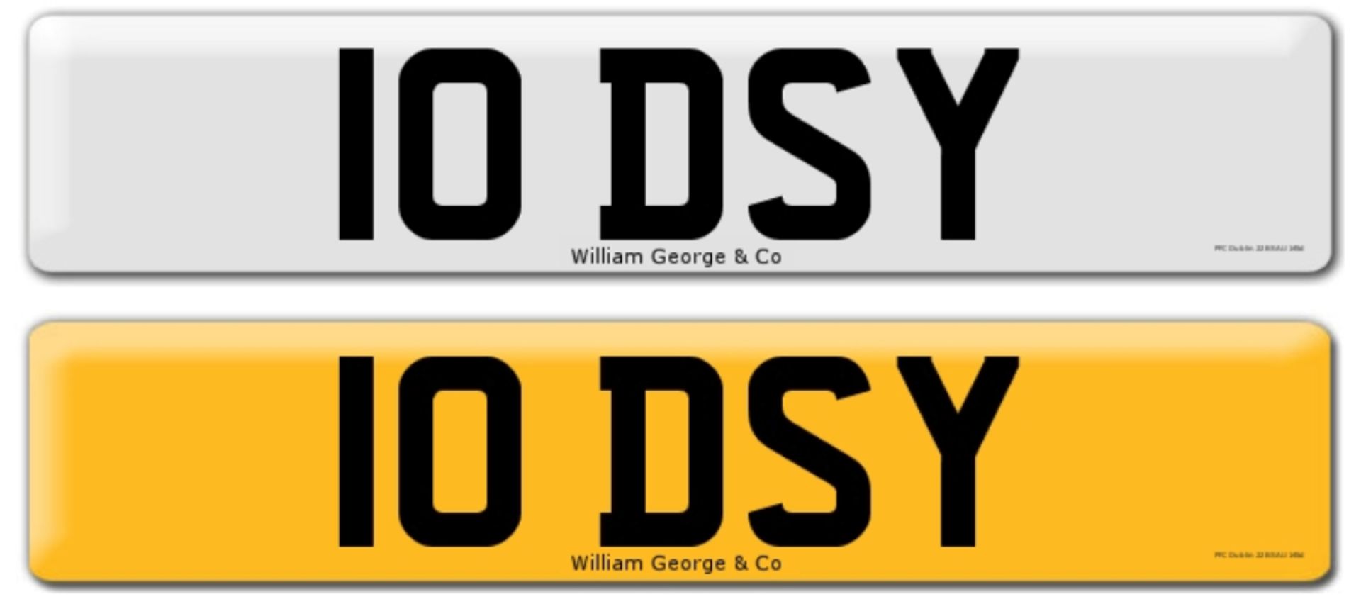 Registration on DVLA retention certificate, ready to transfer 10 DSY This number plate /