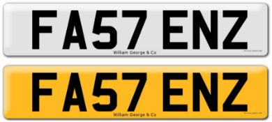Registration on DVLA retention certificate, ready to transfer FA57 ENZ This number plate /