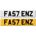 Registration on DVLA retention certificate, ready to transfer FA57 ENZ This number plate /