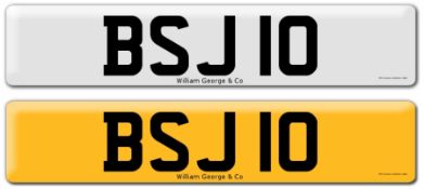 Registration on DVLA retention certificate, ready to transfer BSJ 10, This number plate /