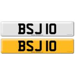 Registration on DVLA retention certificate, ready to transfer BSJ 10, This number plate /