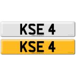 Registration on DVLA retention certificate, ready to transfer KSE 4 This number plate / registration