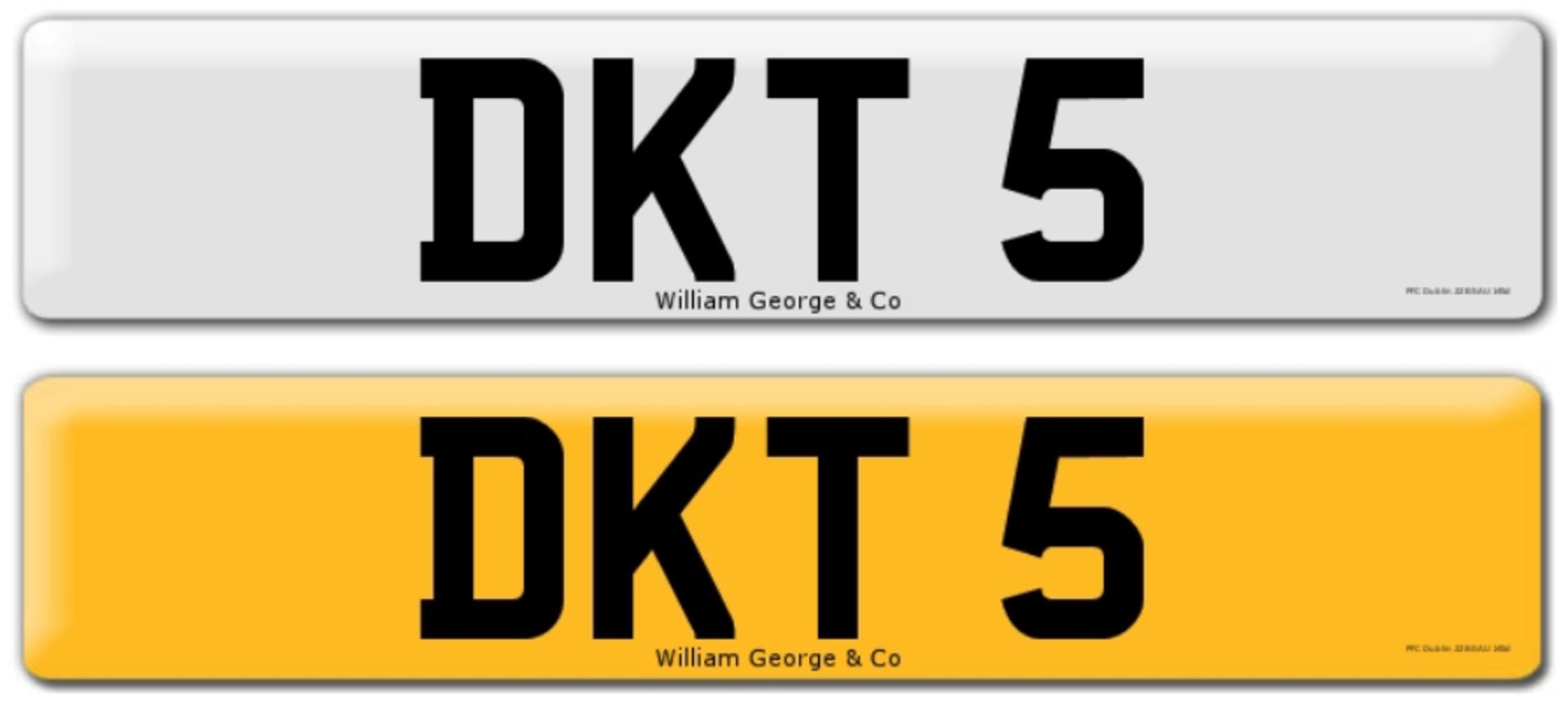 Registration on DVLA retention certificate, ready to transfer DKT 5 This number plate / registration