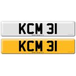 Registration on DVLA retention certificate, ready to transfer KCM 31 This number plate /