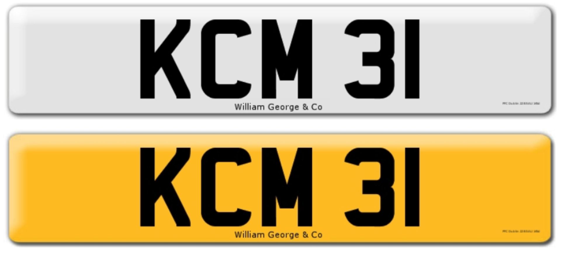 Registration on DVLA retention certificate, ready to transfer KCM 31 This number plate /