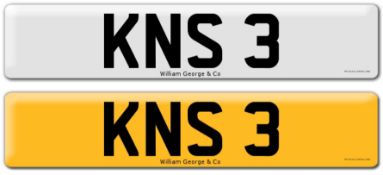 Registration on DVLA retention certificate, ready to transfer KNS 3 This number plate / registration