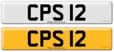 Registration on DVLA retention certificate, ready to transfer CPS 12 This number plate /