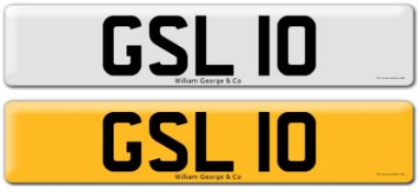Registration on DVLA retention certificate, ready to transfer GSL 10, This number plate /