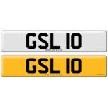 Registration on DVLA retention certificate, ready to transfer GSL 10, This number plate /